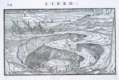Trasporto di materiale da costruzione dalla cava alle navi, da 